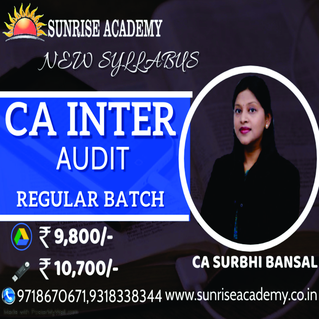 CA Inter Audit And Assurance Regular Course : Video Lecture + Study ...