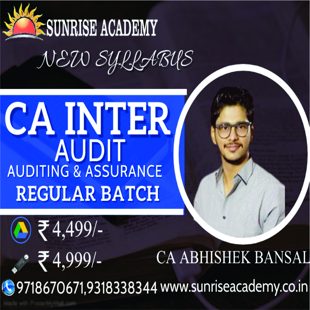 CA Inter Auditing & Assurance : Video Lecture + Study Material By CA ...